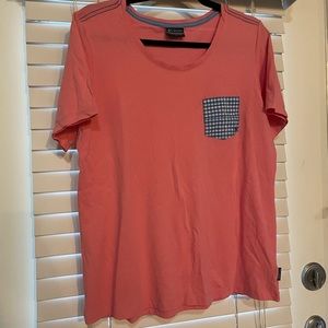 Columbia Sportswear PFG Pink Pocket T-Shirt